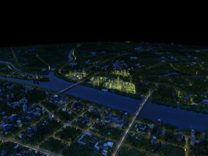 Şehir gecesi 3D Model