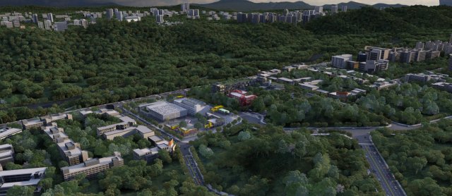 Small town 3D Model .c4d .max .obj .3ds .fbx .stl .blend 
