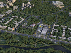 Small town 3D Model