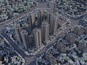 City building 3D-Modell