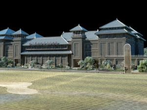 School building 3D 模型