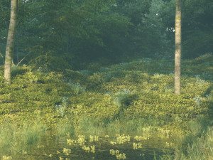 Mountain forest 3D Model
