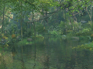 Mountain forest 3D Model