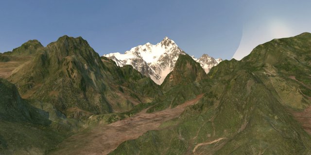 Mountain 3D Model .c4d .max .obj .3ds .fbx .stl .blend 