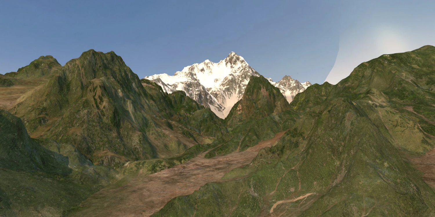 Mountain 3D Model .c4d .max .obj .3ds .fbx .stl .blend 
