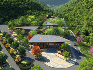 Wooden house in the mountains 3Dモデル