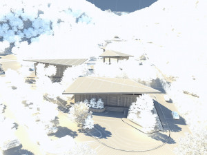 Wooden house in the mountains 3Dモデル