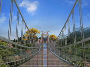 Suspension bridge 3D Model