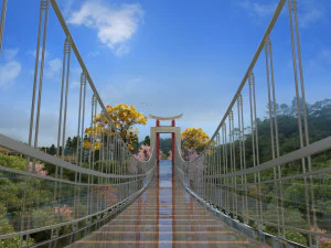 Suspension bridge 3D Model