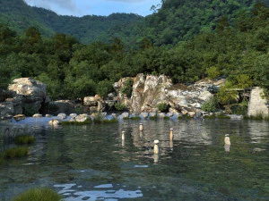 क्रीक 3D मॉडल