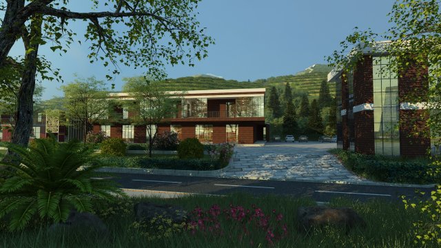Country apartment 3D 模型 .c4d .max .obj .3ds .fbx .stl .blend 