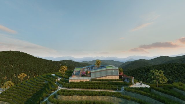 Villa in the mountains Model 3D .c4d .max .obj .3ds .fbx .stl .blend 