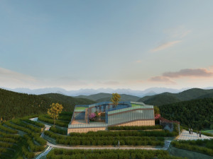 Villa in the mountains Model 3D