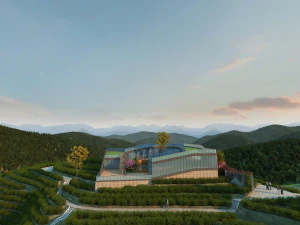 Villa in the mountains 3D Model