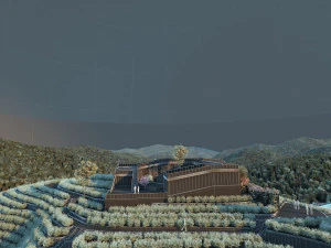 Villa in the mountains 3D Model