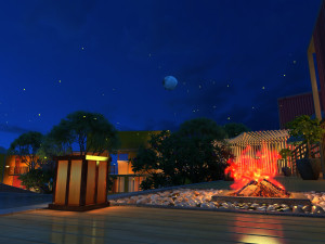 Villa in the mountains 3D 모델