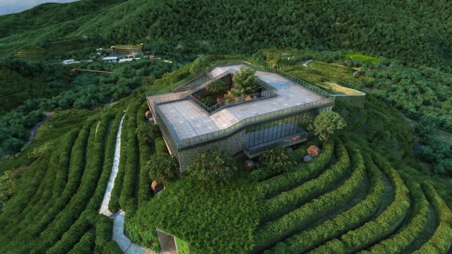Villa in the mountains 3D Model .c4d .max .obj .3ds .fbx .stl .blend 