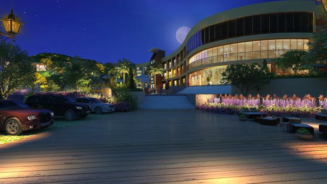 Villa in the mountains 3Dモデル .c4d .max .obj .3ds .fbx .stl .blend 