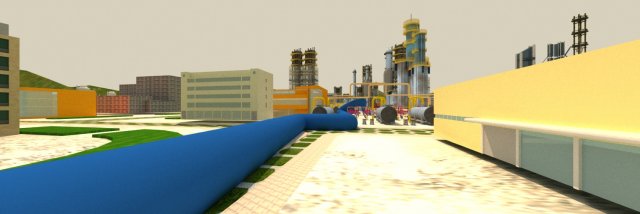 Refinery Model 3D .c4d .max .obj .3ds .fbx .stl .blend 