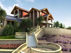 Villa 3D Model