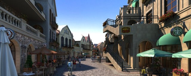 City Building Modèle 3D .c4d .max .obj .3ds .fbx .stl .blend 
