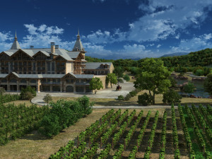 Country villa 3D-Modell