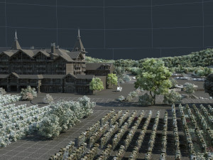 Country villa 3D-Modell