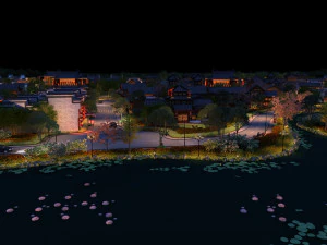 Şehir gece &ccedil;ekimi 3D Model