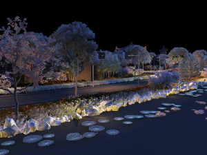 City night scene 3D Model