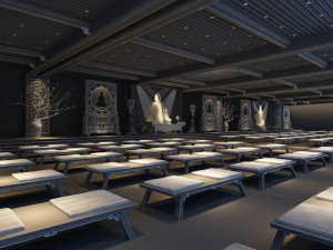 Buddhist hall Modelo 3D