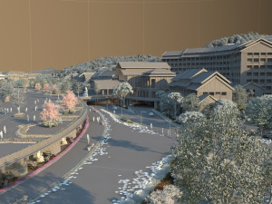 Small town Model 3D