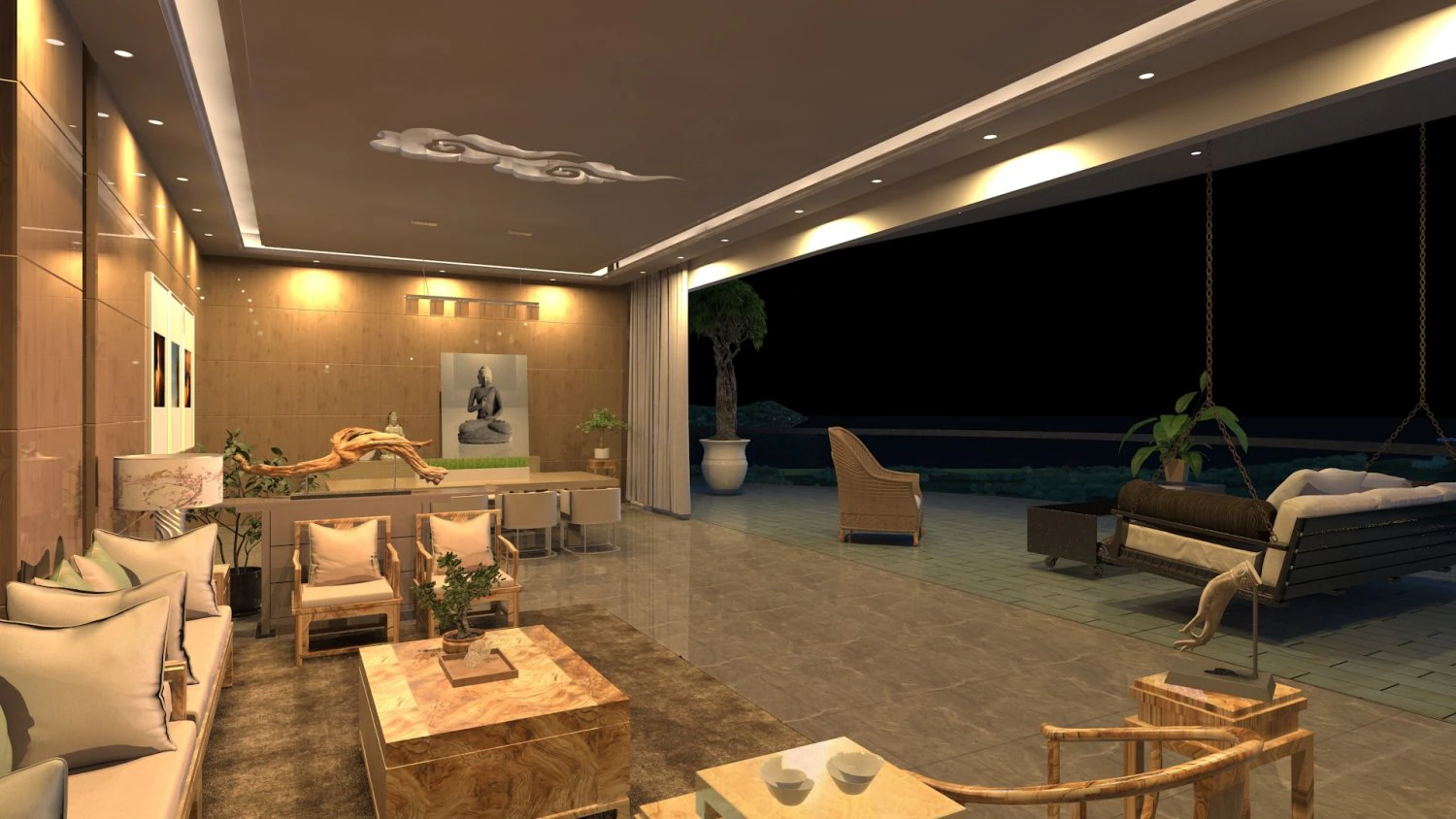 Balcony 3D Model .c4d .max .obj .3ds .fbx .stl .blend