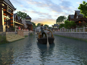 Ancient town 3D Model
