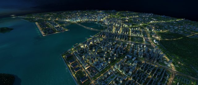Cityscape Model 3D .c4d .max .obj .3ds .fbx .stl .blend