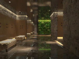 लॉकर कक्ष 3D मॉडल