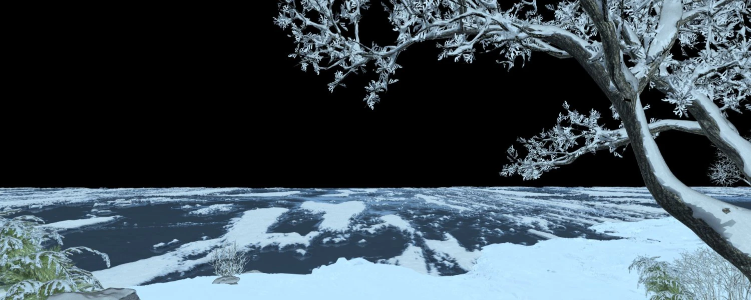 Snow scene 3D Model .c4d .max .obj .3ds .fbx .stl .blend 