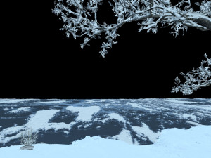 Snow scene Modelo 3D