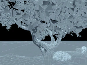 Snow scene 3D Model