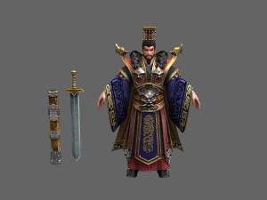 Ancient emperor 3D Model