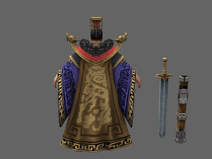 Ancient emperor 3D Model