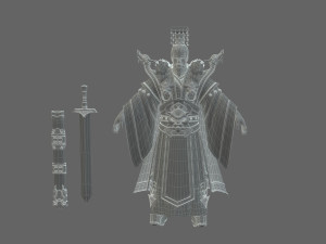 Ancient emperor 3D Model