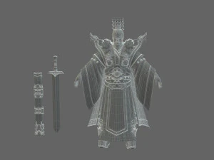 Ancient emperor 3D Model