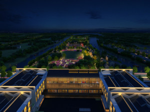 City night view 3D Model