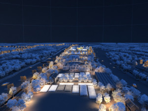 City night view Modelo 3D
