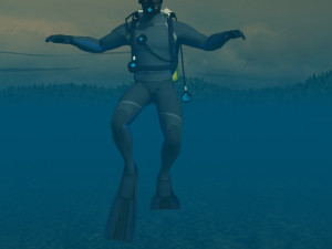 Diver 3D Model