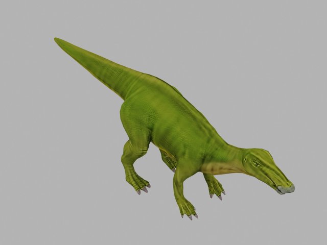 Dinosaur 3D Model .c4d .max .obj .3ds .fbx .stl .blend 