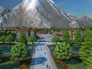 Tibetan architecture 3D Model