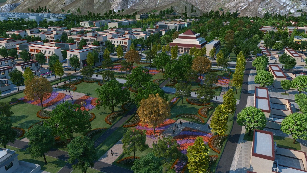 Tibetan architecture 3D Model .c4d .max .obj .3ds .fbx .stl .blend