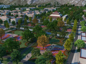 arquitectura tibetana Modelo 3D