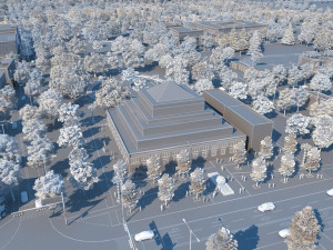 Tibetan architecture Model 3D